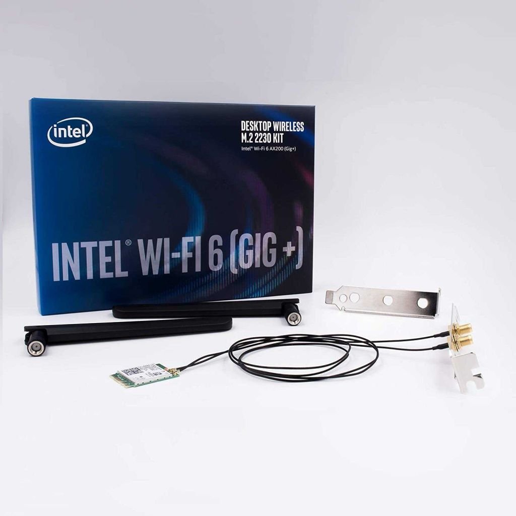 Brezžični mrežni adapter M.2 Intel AX200 WiFi6 802.11ax 2402Mbit/s MU-MIMO 2x antena BT 5.0 (AX200.NGWG.DTK)
