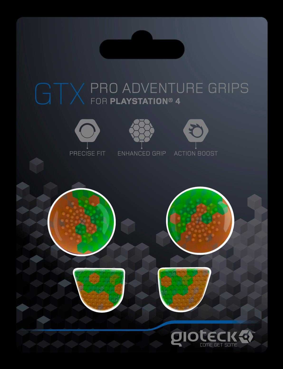 GIOTECK - GTX PRO ADVENTURE GRIPS za PS4 - maskirno rjavo zelene barve