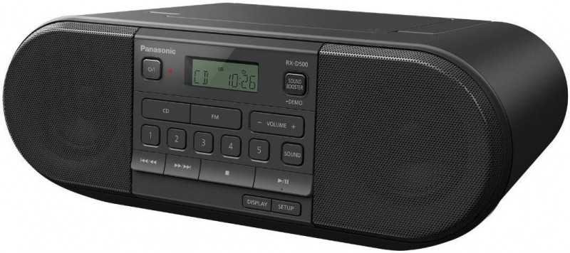 Prenosni CD-radio PANASONIC RX-D500EG-K RX-D500EG-K