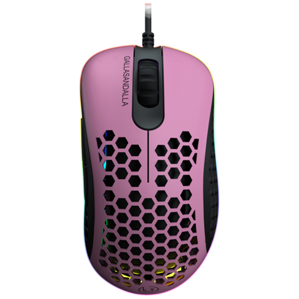Miš UVI LUST RGB GallaSandalla Pink Edition 16.000 DPI USB - roza