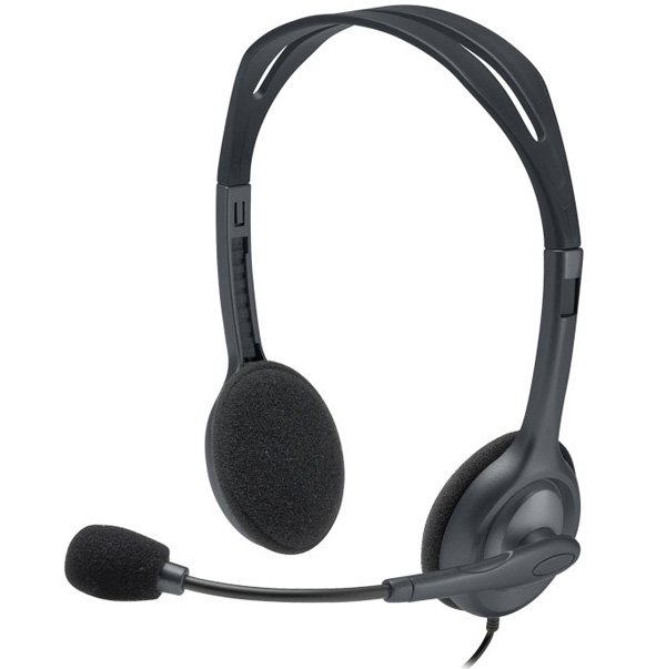 Slušalke Logitech 3.5 H111 stereo z mikrofonom (981-000593)