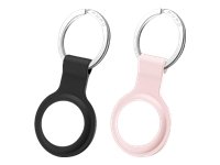 PURO 2 Keychain AirTag Black and Rose