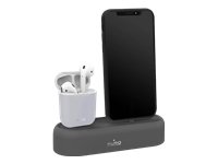 Puro Desk Holder iPhone/AirPods Grey