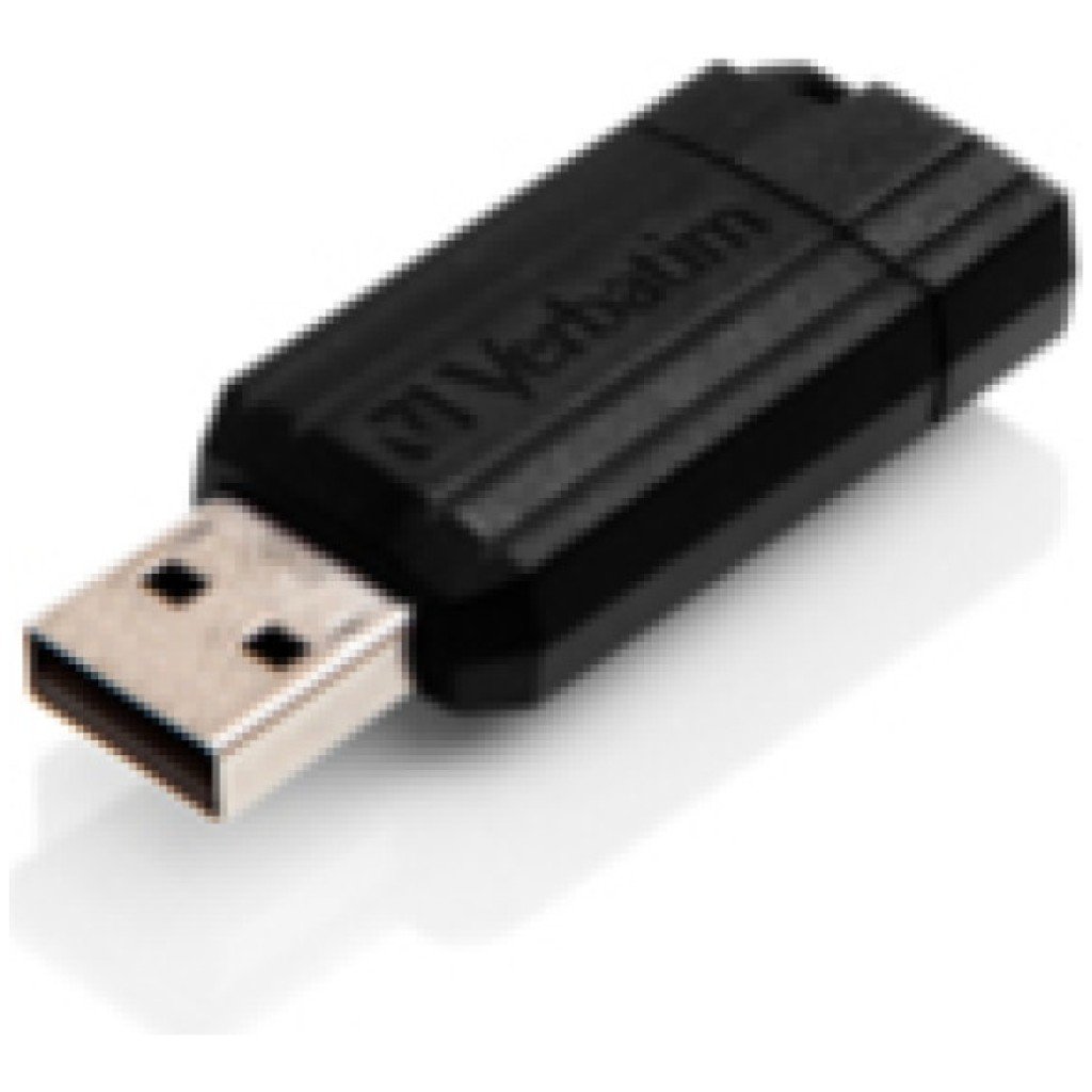 Spominski ključek 128GB USB 2.0 Verbatim Store n Go 10MB/s 4MB/s - plastičen/izvlečni/črn (49071)
