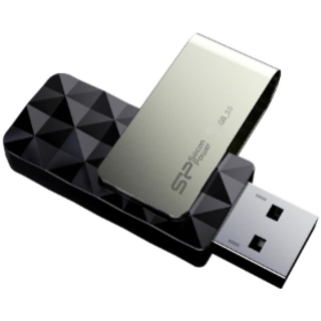 Spominski ključek 256GB USB 3.2 SiliconPower Blaze B30 - plastičen/vrtljiv/črn (SP256GBUF3B30V1K)