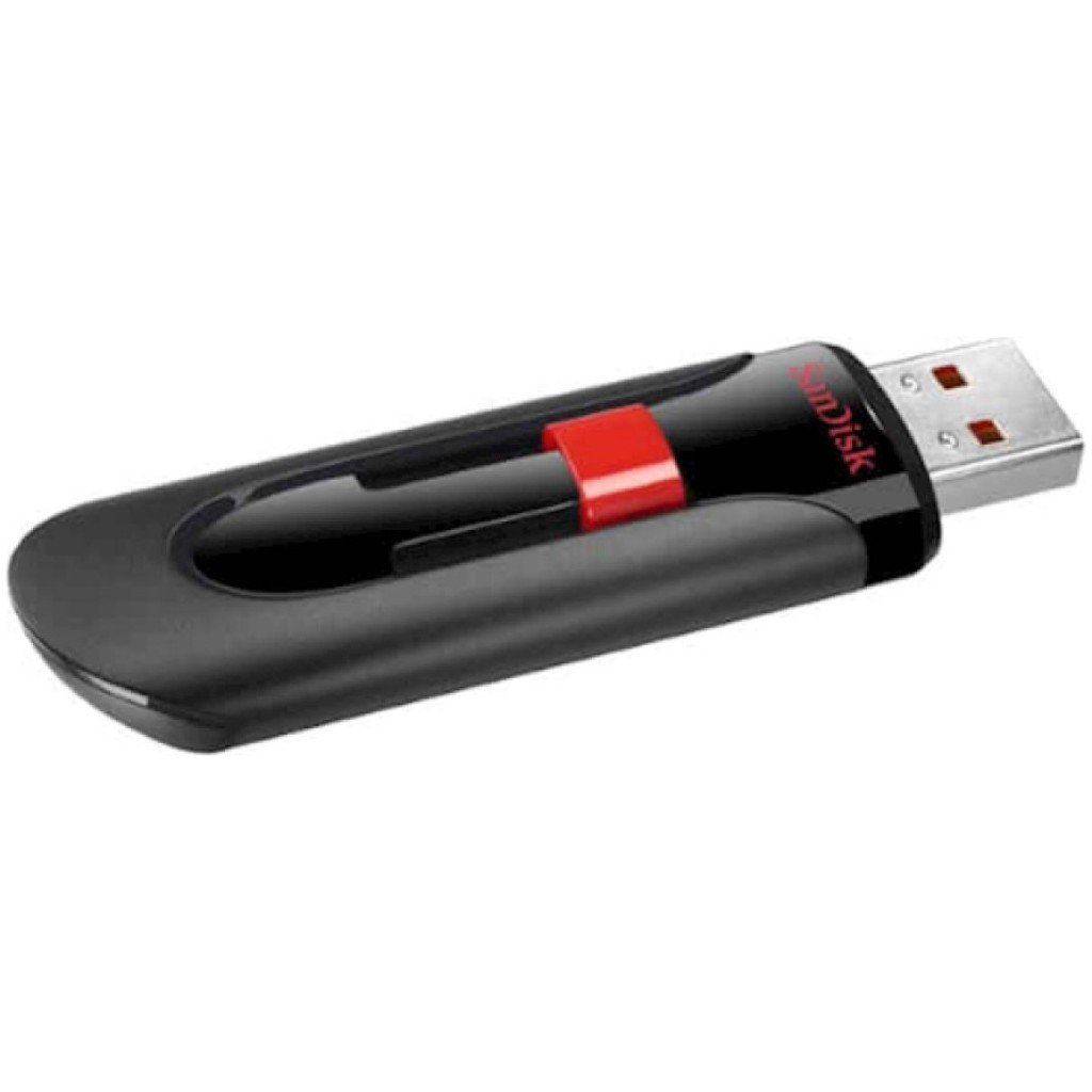 Spominski ključek 32GB USB 2.0 Sandisk Cruzer GLIDE 9MB/s plastičen drsni črn rdeč (SDCZ60-032G-B35)