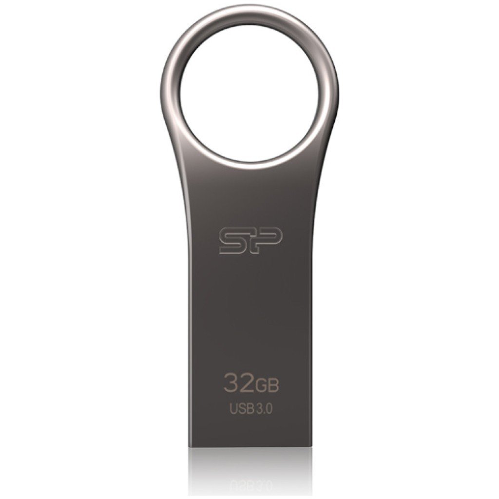 Spominski ključek 32GB USB 3.2 SiliconPower Jewel J80 120MB/s 20MB/s kovinski brez pokrovčka srebrn (SP032GBUF3J80V1T)