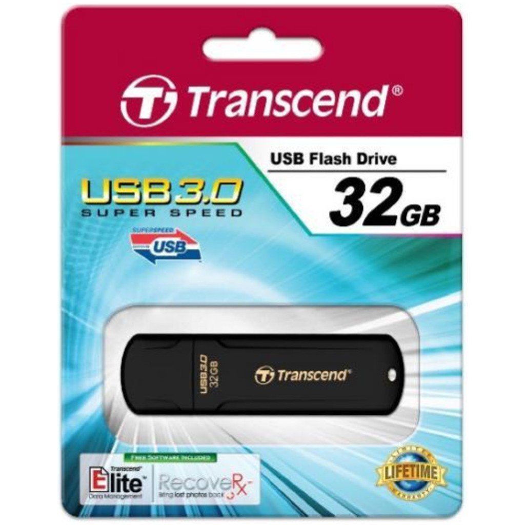Spominski ključek 32GB USB 3.0 Transcend 700 70MB/s 18MB/s plastičen s pokrovčkom črn (TS32GJF700)