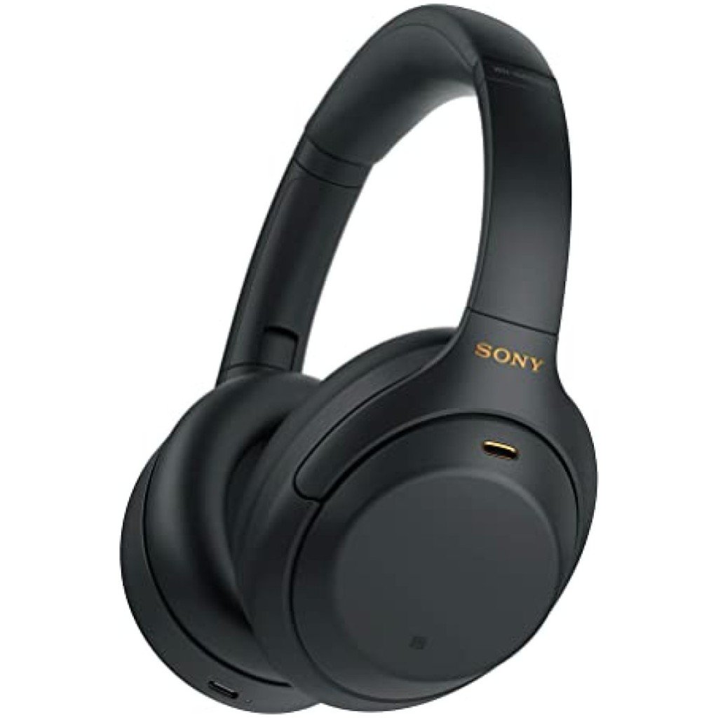 Slušalke brezžične naglavne Bluetooth stereo SONY WH-1000XM4B z odpravljanjem šumov črne (WH-1000XM4B)