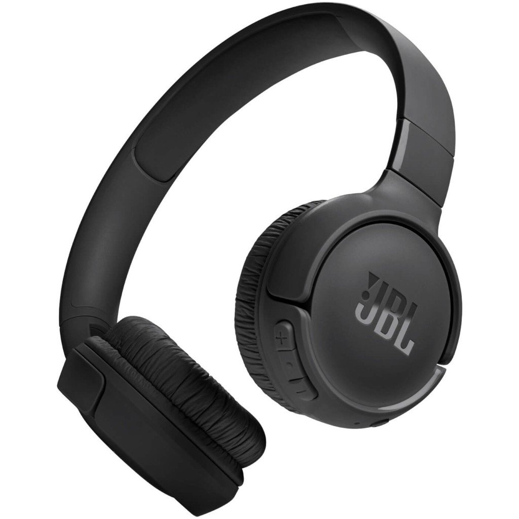 Slušalke brezžične naglavne Bluetooth stereo JBL Tune 520BT črne