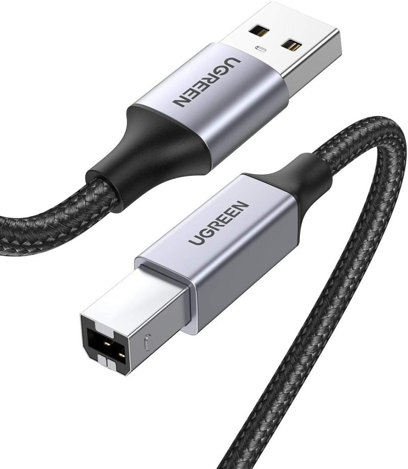 Ugreen tiskalniški kabel USB 2.0 tipa B USB kabel USB A v USB B združljiv s HP